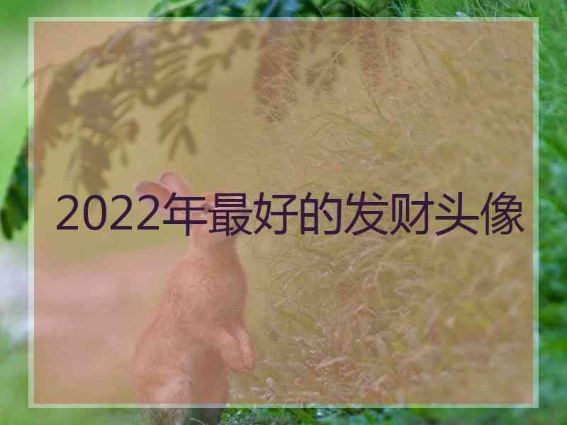 2022年最好的发财头像