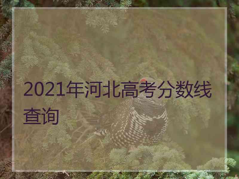 2021年河北高考分数线查询