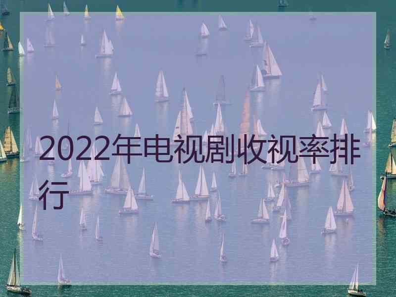 2022年电视剧收视率排行