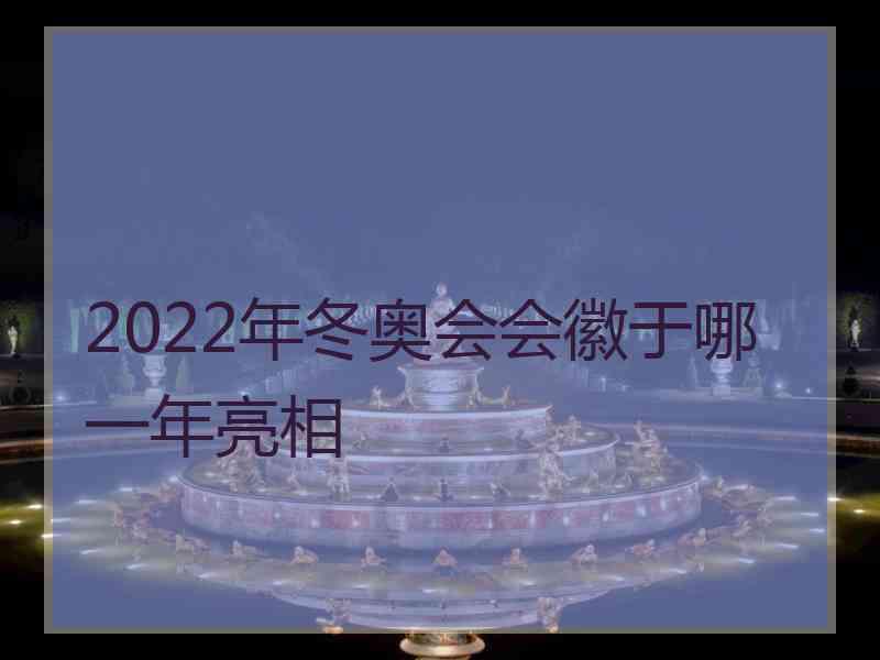 2022年冬奥会会徽于哪一年亮相