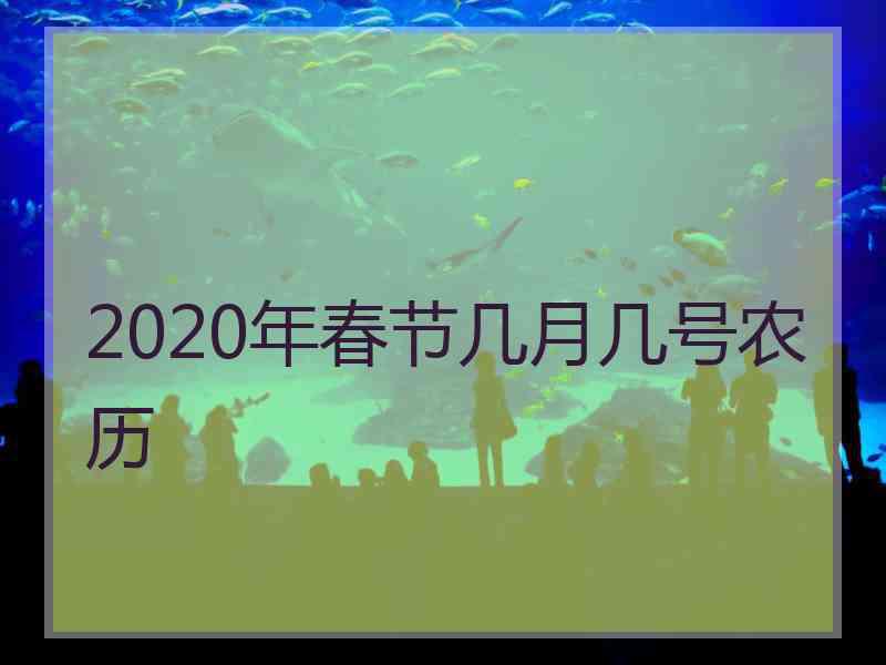 2020年春节几月几号农历