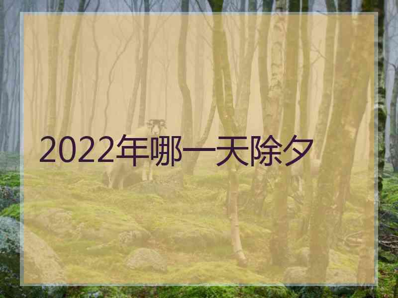 2022年哪一天除夕