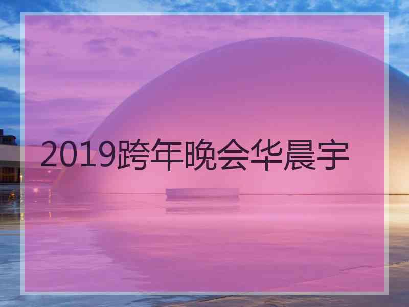 2019跨年晚会华晨宇