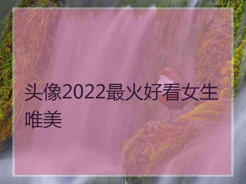 头像2022最火好看女生唯美