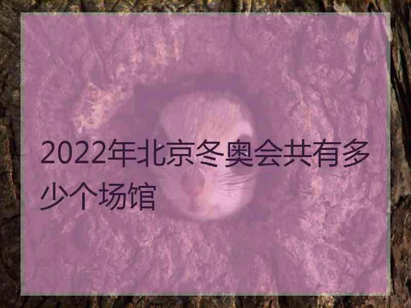 2022年北京冬奥会共有多少个场馆