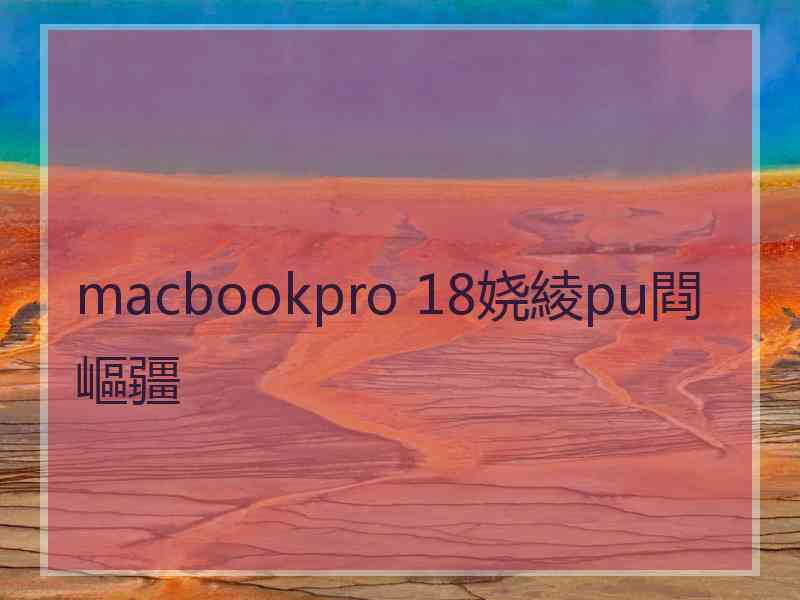 macbookpro 18娆綾pu閰嶇疆