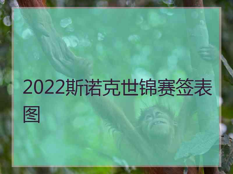 2022斯诺克世锦赛签表图