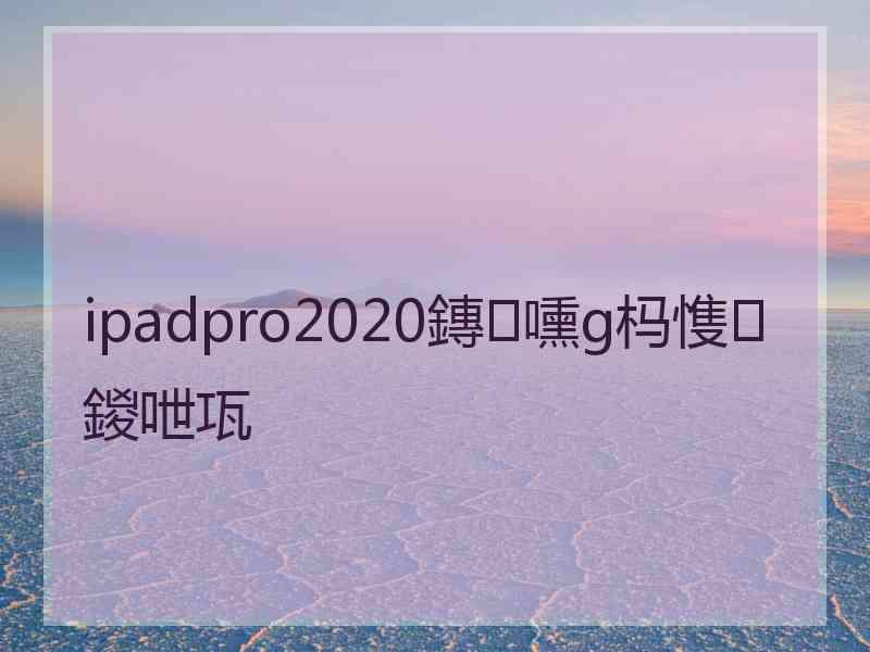 ipadpro2020鏄嚑g杩愯鍐呭瓨