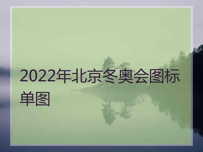 2022年北京冬奥会图标单图