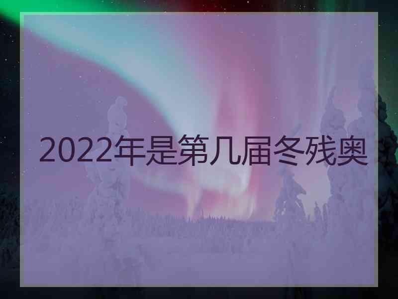 2022年是第几届冬残奥