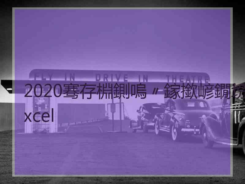 2020骞存棩鍘嗚〃鎵撳嵃鐗坋xcel