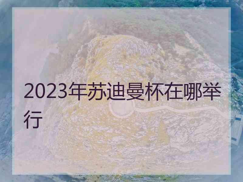 2023年苏迪曼杯在哪举行