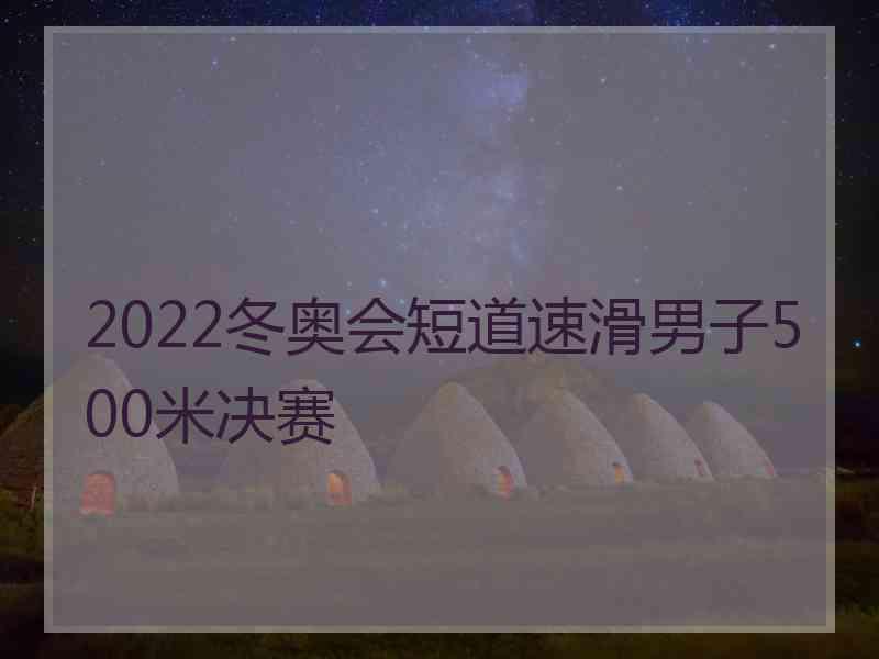 2022冬奥会短道速滑男子500米决赛