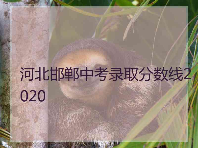 河北邯郸中考录取分数线2020