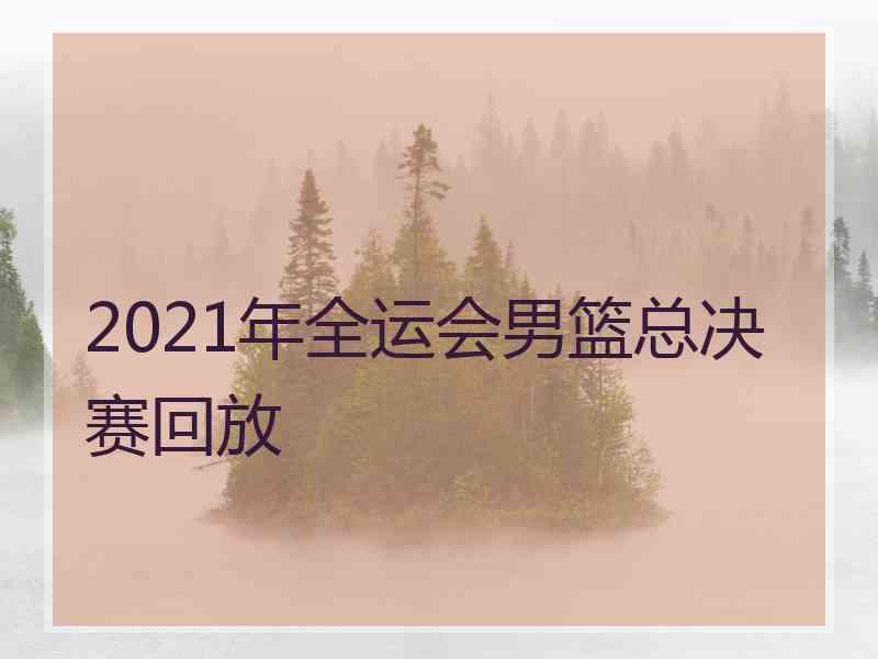 2021年全运会男篮总决赛回放