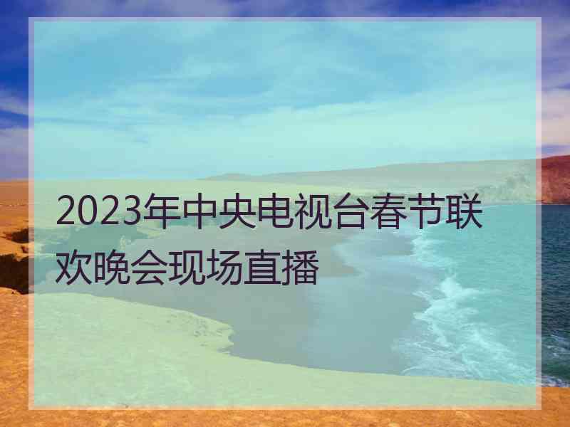 2023年中央电视台春节联欢晚会现场直播