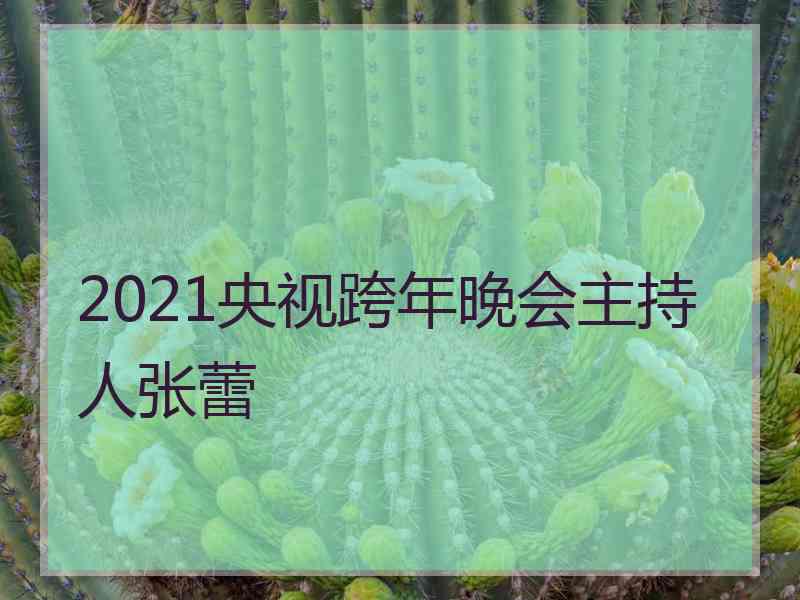 2021央视跨年晚会主持人张蕾