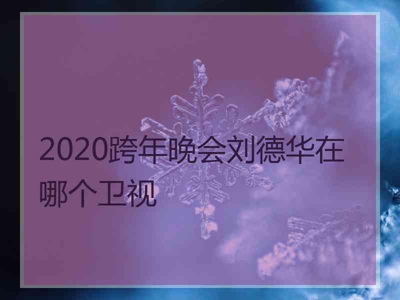 2020跨年晚会刘德华在哪个卫视