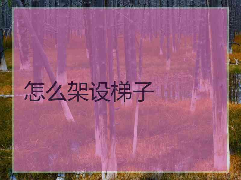 怎么架设梯子