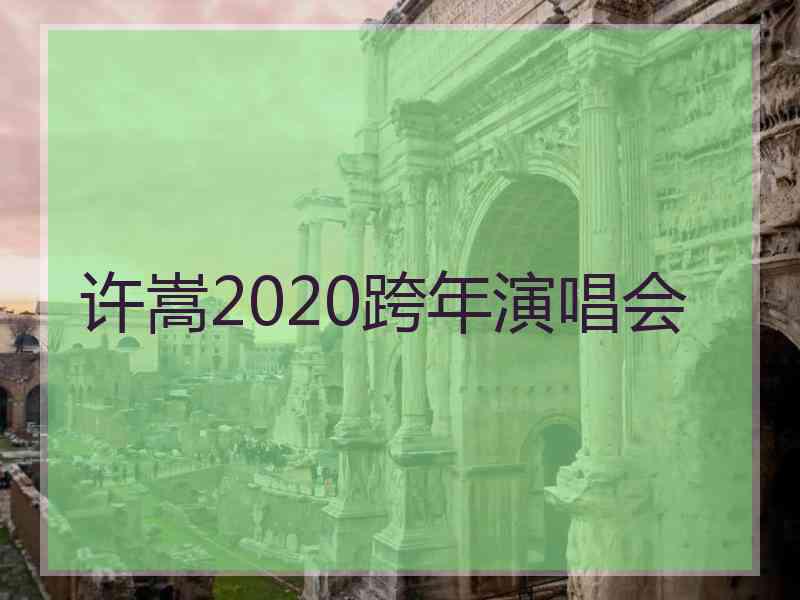 许嵩2020跨年演唱会