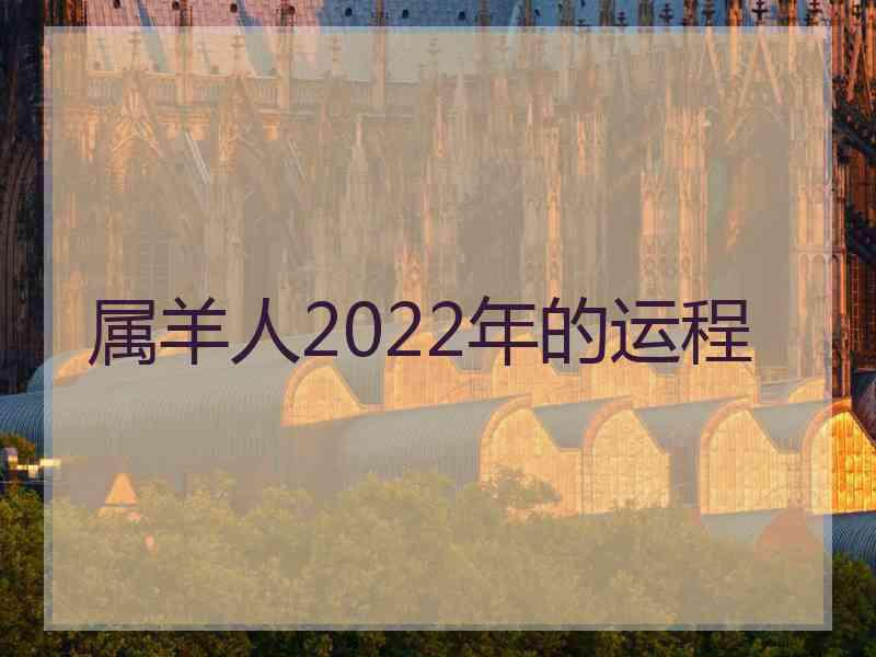 属羊人2022年的运程