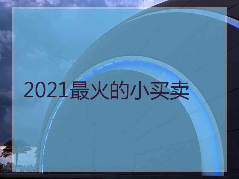 2021最火的小买卖