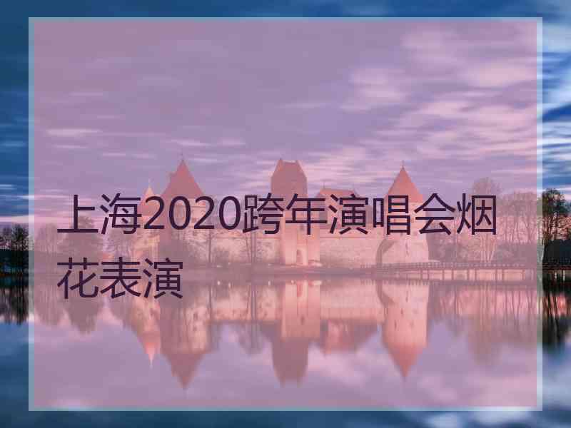 上海2020跨年演唱会烟花表演