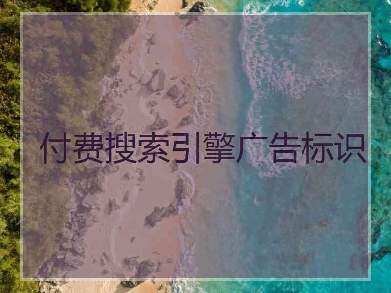 付费搜索引擎广告标识