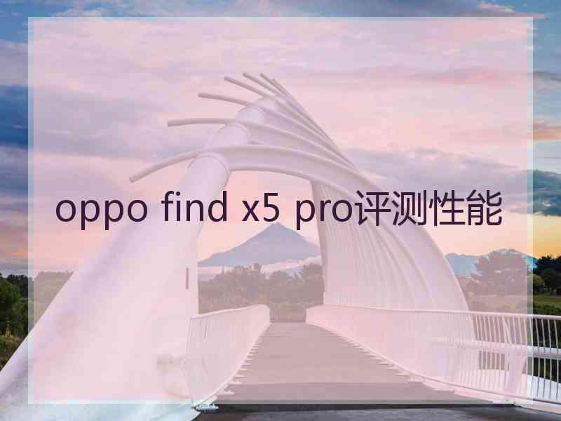 oppo find x5 pro评测性能