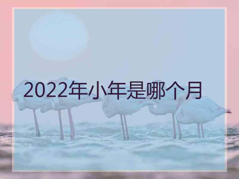 2022年小年是哪个月