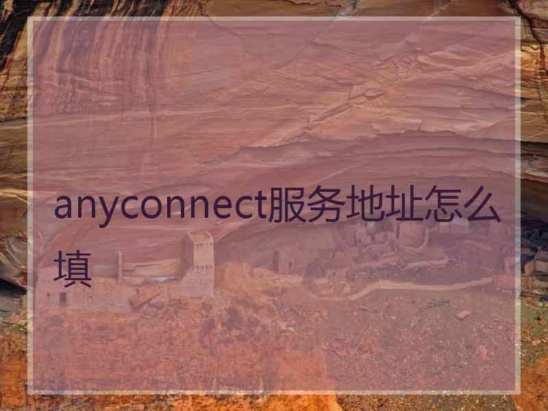 anyconnect服务地址怎么填