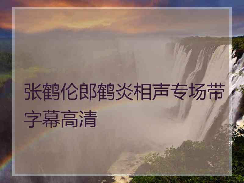 张鹤伦郎鹤炎相声专场带字幕高清