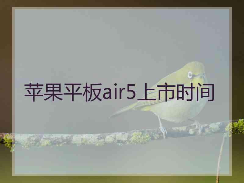 苹果平板air5上市时间