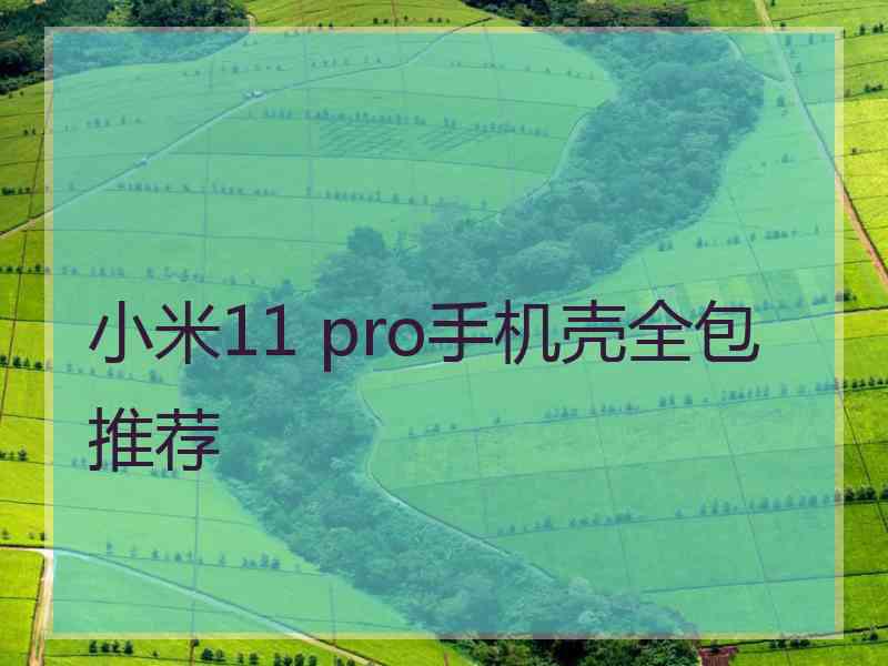 小米11 pro手机壳全包推荐