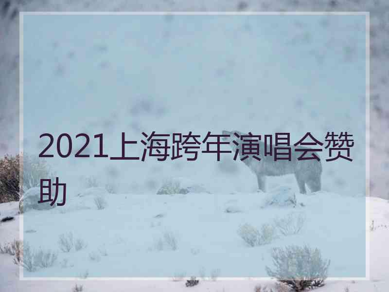 2021上海跨年演唱会赞助