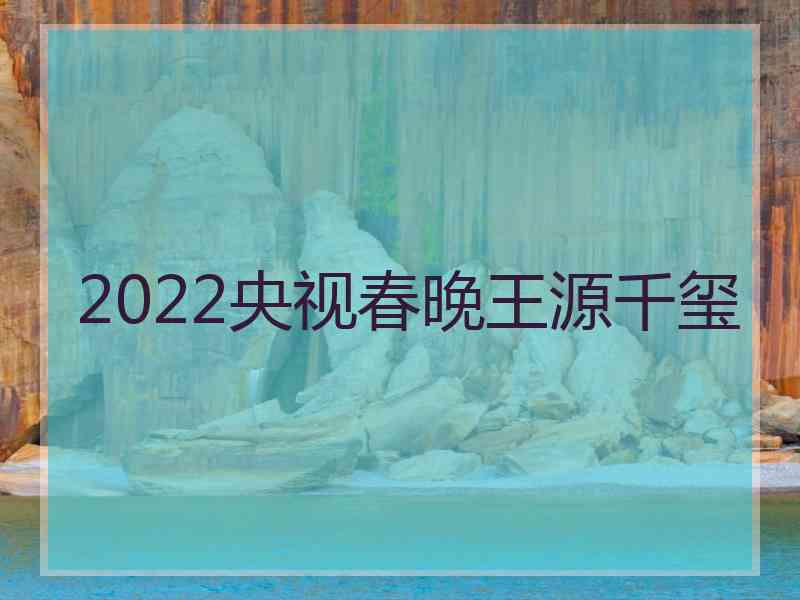 2022央视春晚王源千玺