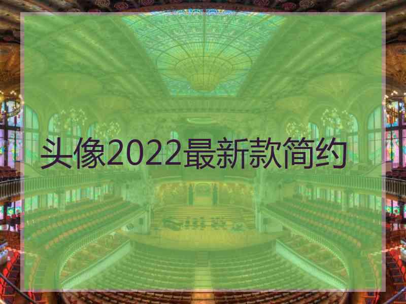 头像2022最新款简约