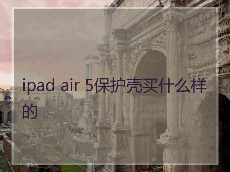 ipad air 5保护壳买什么样的