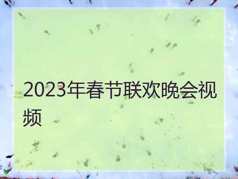 2023年春节联欢晚会视频