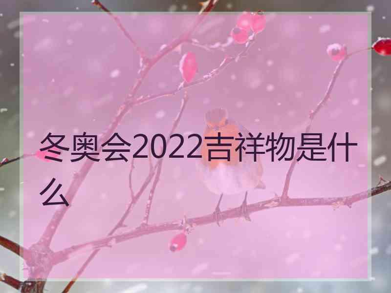 冬奥会2022吉祥物是什么