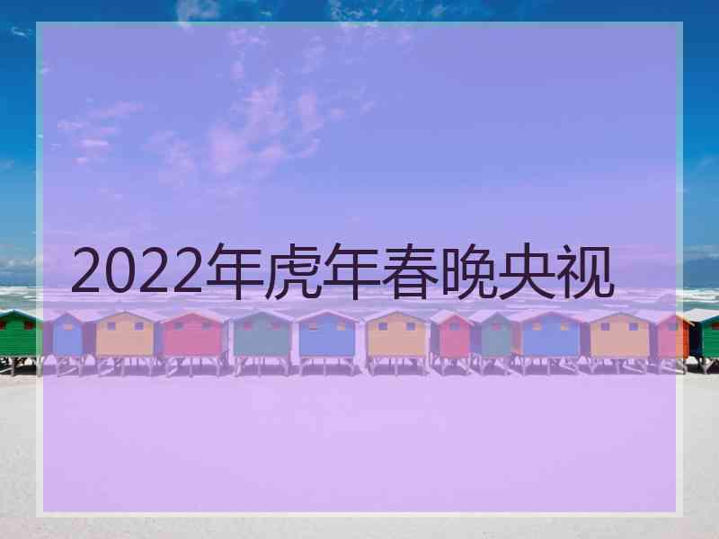 2022年虎年春晚央视