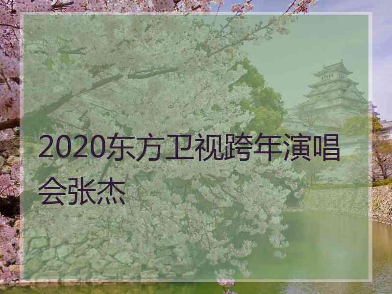 2020东方卫视跨年演唱会张杰