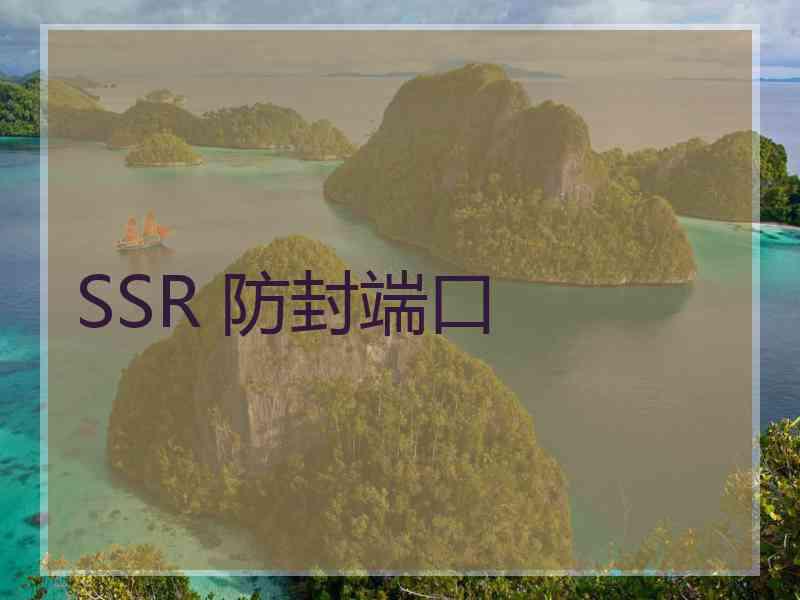 SSR 防封端口