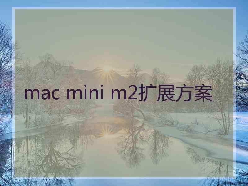 mac mini m2扩展方案