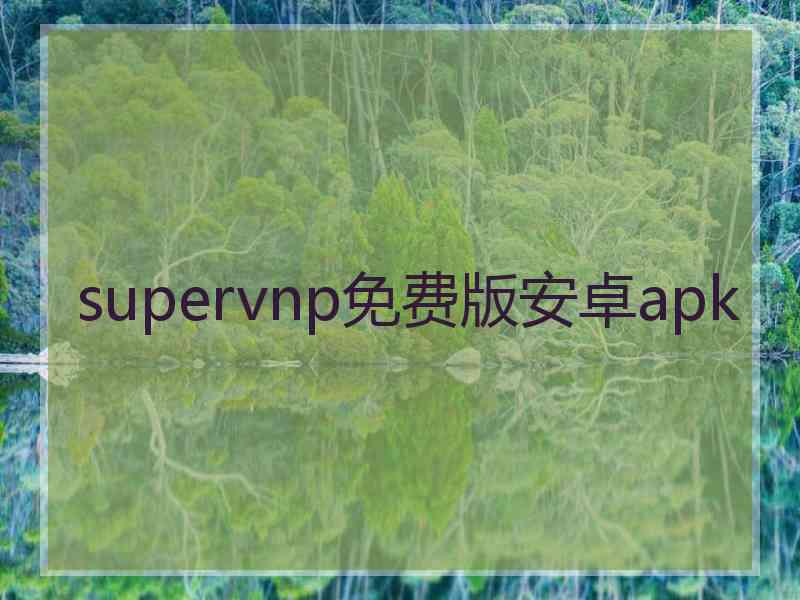 supervnp免费版安卓apk