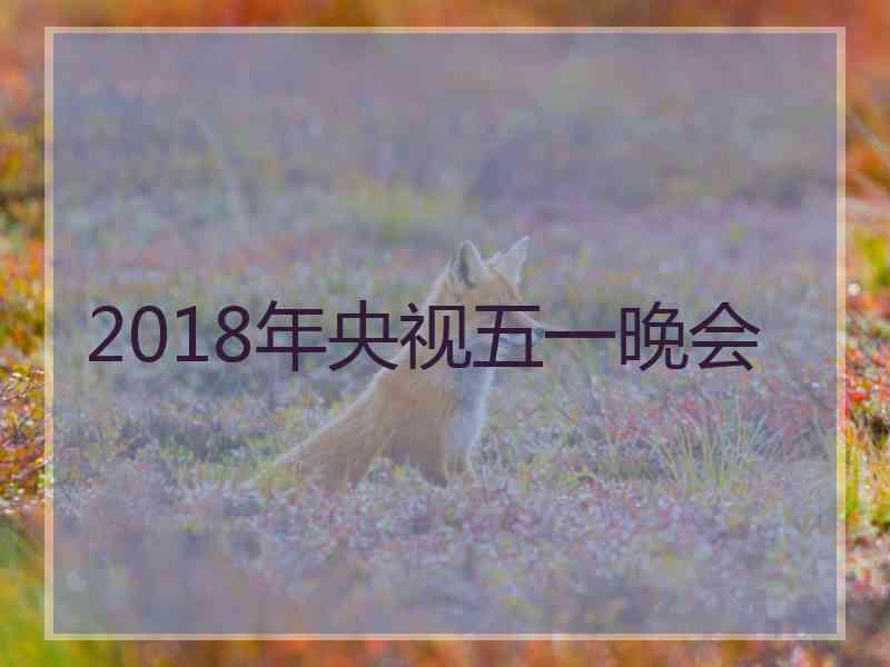 2018年央视五一晚会