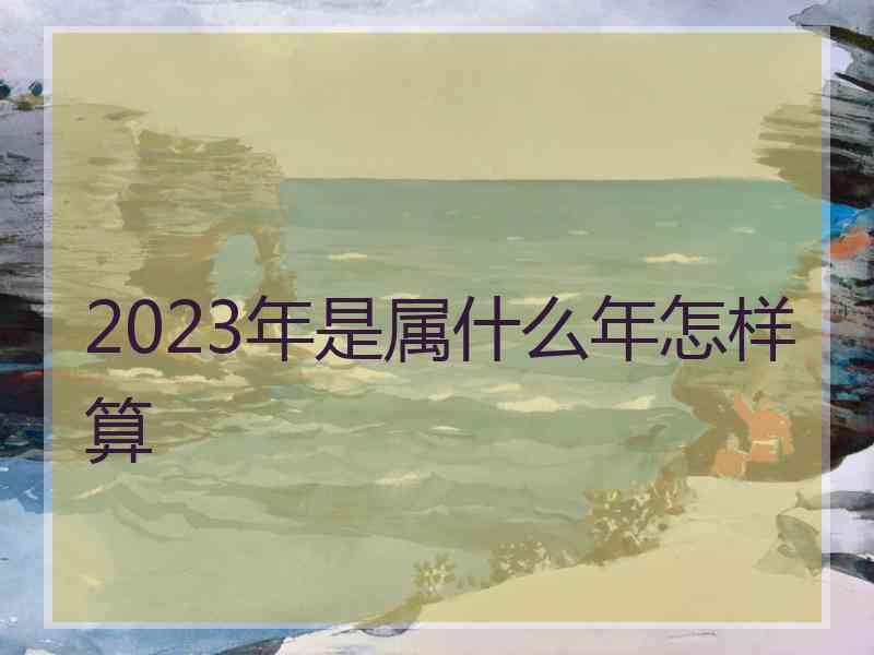 2023年是属什么年怎样算