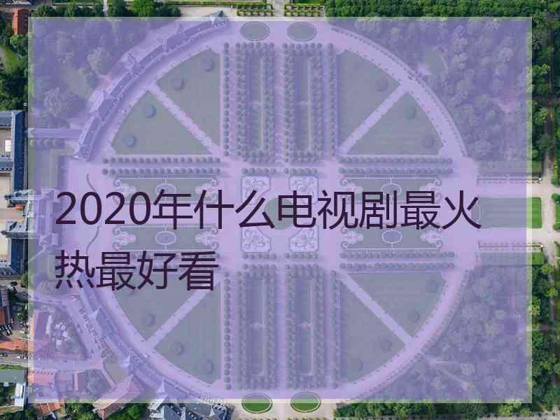 2020年什么电视剧最火热最好看