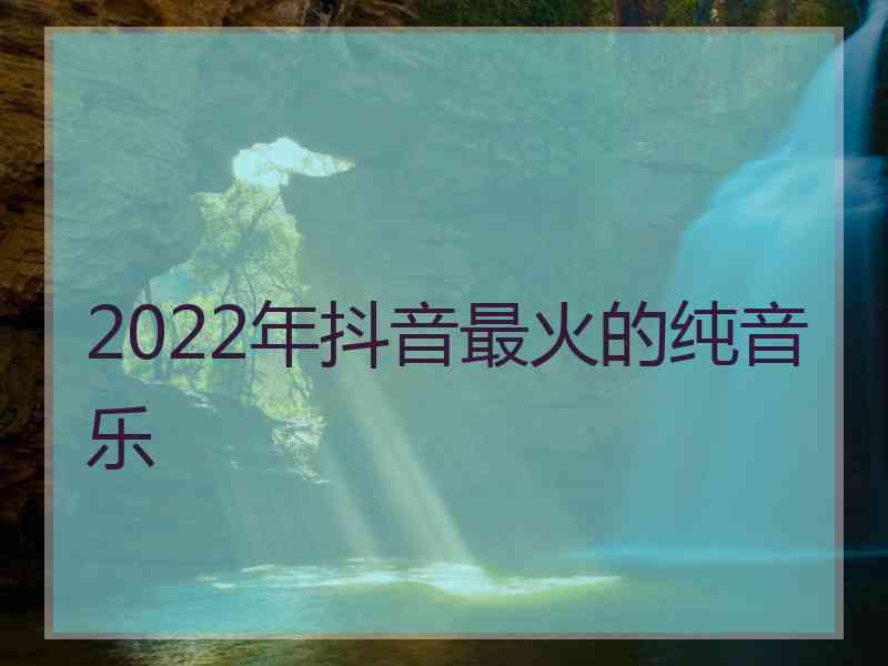 2022年抖音最火的纯音乐