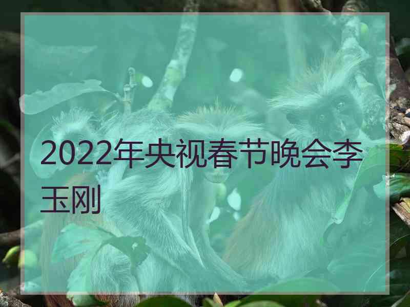 2022年央视春节晚会李玉刚